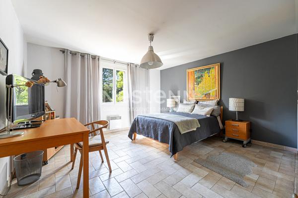 Maison Bouc Bel Air 7 pièces 202.45 m2, bastide provençale, 5 chambres, double séjour, cuisine indépendante, piscine, terrain de 2000m², calme, proche IBS
