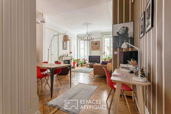 Appartement ancien rénové au coeur du 6eme