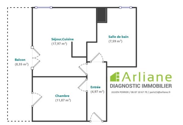 Appartement à vendre 2 pièces 42,4 m² Montreuil
