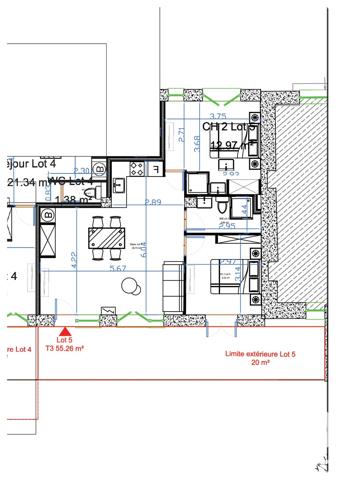 Appartement à vendre 3 pièces 55 m² Francheville