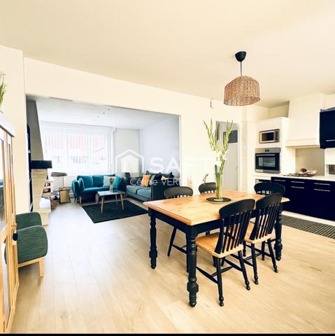 Maison 3 chambres, garage  , cour