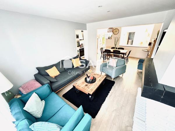 Maison 3 chambres, garage  , cour