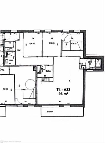 GRAND T4 de 96 m² avec Balcon Sud près d'Arras !