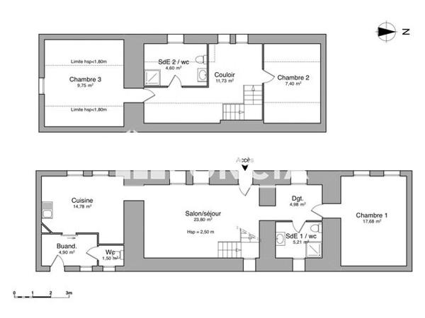 Location Maison 4 pièces 106.33 m² - 16 KERGREACH Forest Landerneau 29800