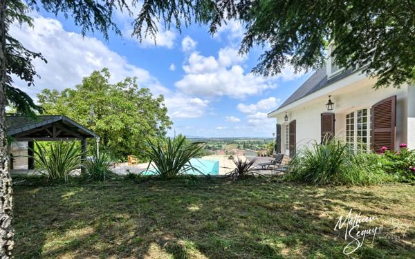 PROPRIETE à MARENNES (69) à proximité de LYON, avec une position et vue dominante sur la Plaine et sous sol XXL