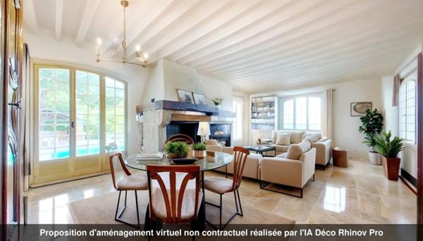 PROPRIETE à MARENNES (69) à proximité de LYON, avec une position et vue dominante sur la Plaine et sous sol XXL