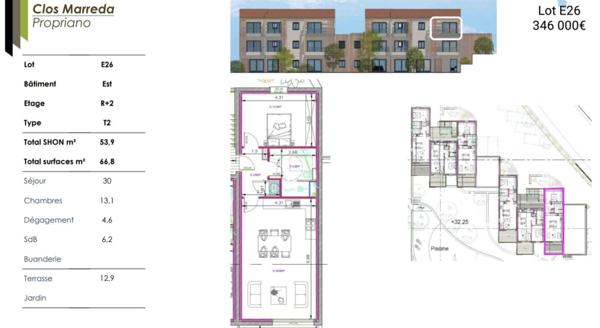 Appartement à vendre 2 pièces 53 m² Propriano