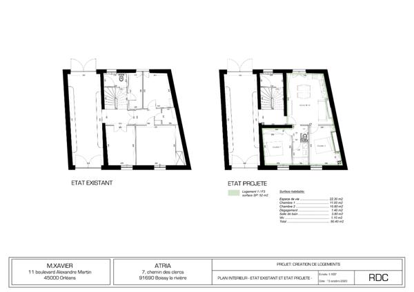Appartement Rénové - hypercentre - 51 m² de 3 pièces - entièrement meublé