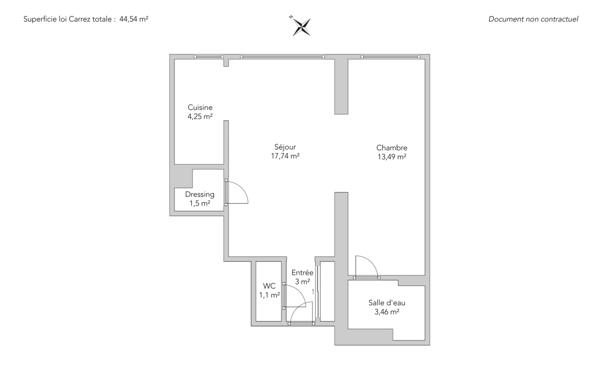 Appartement Paris 17e - RUE DE TOCQUEVILLE