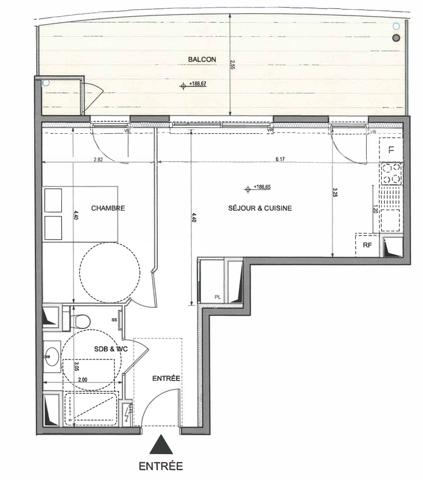 Appartement à vendre 2 pièces 45 m² Nice