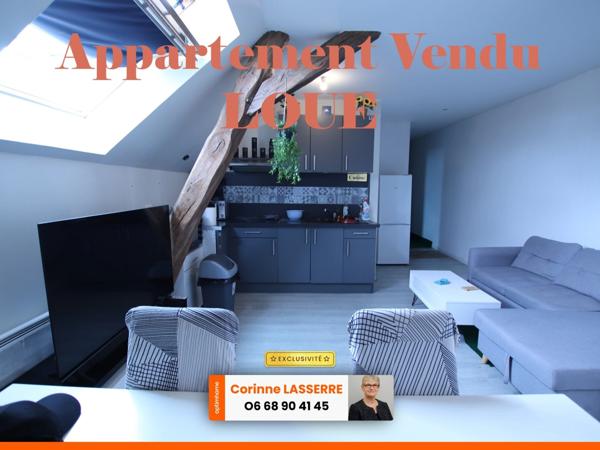 ST JEAN DE BRAYE, Appartement 3 pièces avec parking extérieur VENDU LOUE
