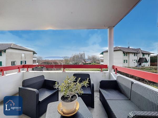 APPARTEMENT T2 VENDU LOUÉ – BALCON – GARAGE – PARKING – CAVE – VUE DÉGAGÉE – CROZET 01170