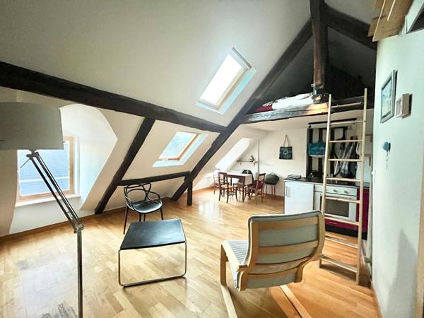 Appartement Caen 1 pièce(s) 24.44 m2 carrez - quartier St Sauveur - dernier étage - vendu libre
