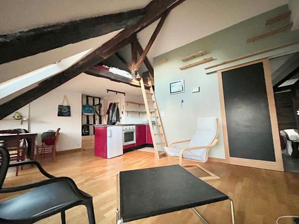 Appartement Caen 1 pièce(s) 24.44 m2 carrez - quartier St Sauveur - dernier étage - vendu libre