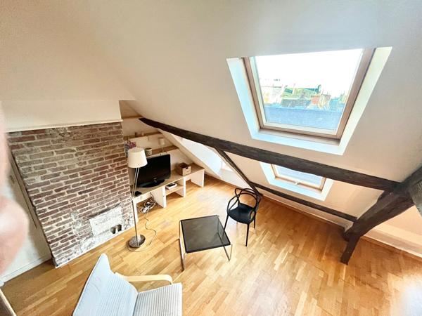 Appartement Caen 1 pièce(s) 24.44 m2 carrez - quartier St Sauveur - dernier étage - vendu libre