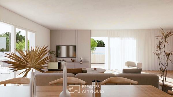 Rooftop avec piscine sur le quartier La Galine