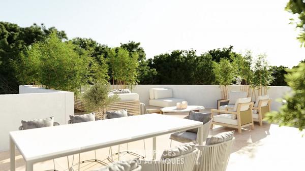 Rooftop avec piscine sur le quartier La Galine