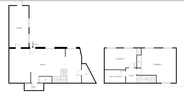 Paris (75013) Charmante maison donnant sur une cour de 55m²