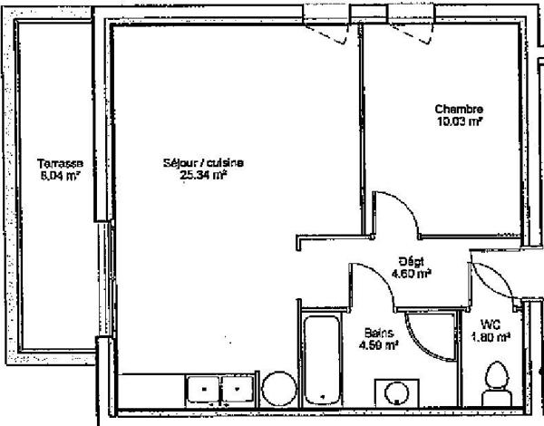 À vendre Appartement 2 pièces - ÉPinal 88000