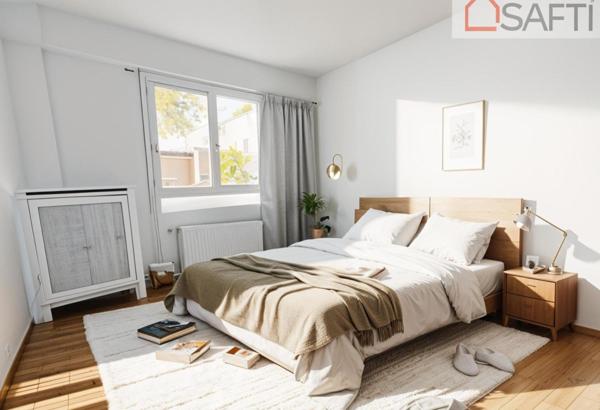 Au calme, à 2 pas du RER et des commerces, joli T2 possibilité T3 avec jardin.