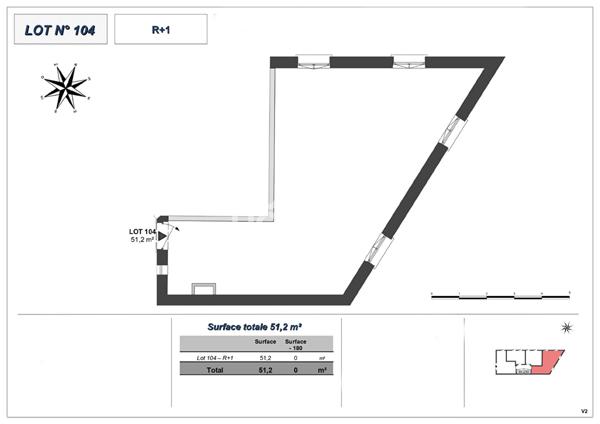 Appartement T2 bis (Plateau à aménager), Montchat Bazin, Lyon 3ème (69003)