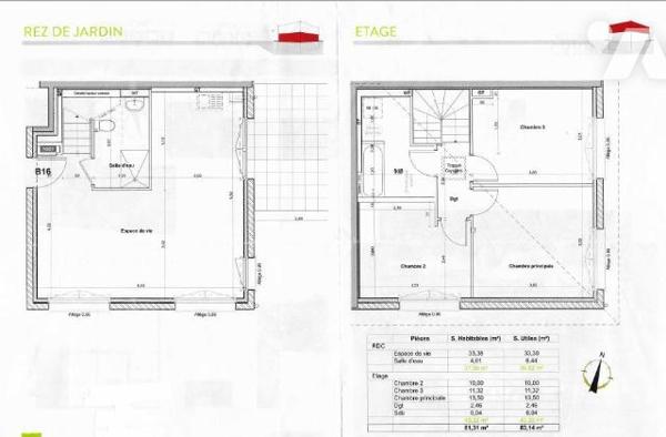 LES AUXONS CARRÉ DE L'HABITAT / Appartement 3 ch