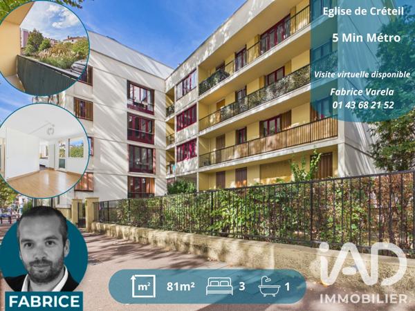 Appartement à vendre 2 pièces 36,85 m² Créteil