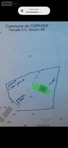 Achat - Terrain à bâtir Carhaix-Plouguer 29270 1651 m 2
