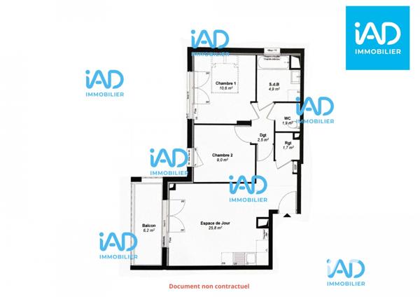 Appartement à vendre 3 pièces 57 m² Arpajon