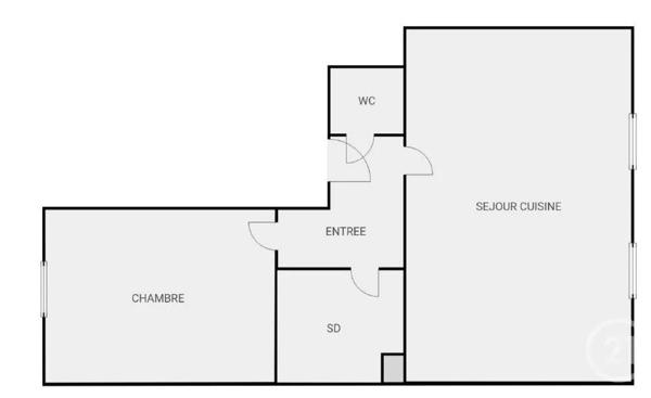 Appartement F2 à vendre  2 pièces - 46,20 m 2   LEVALLOIS PERRET  - 92