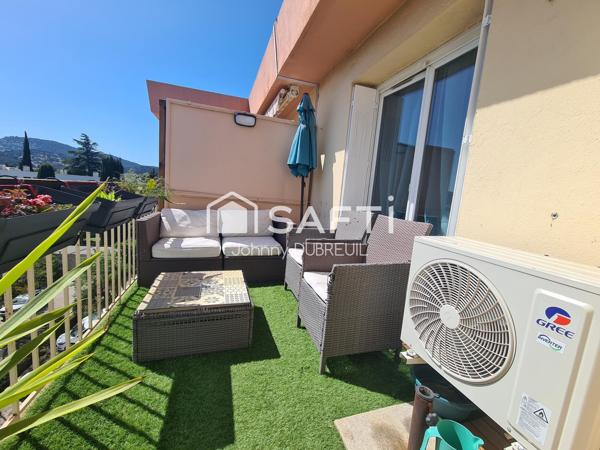 HYERES - Appartement T4 lumineux avec terrasse et vue dégagée
