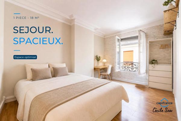 Idéal investisseur, pied-à-terre, primo‑accédant ou logement étudiant - Studio 17,88 m² – Paris 17ᵉ, quartier Ternes / Maillot –