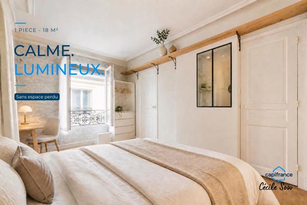 Idéal investisseur, pied-à-terre, primo‑accédant ou logement étudiant - Studio 17,88 m² – Paris 17ᵉ, quartier Ternes / Maillot –