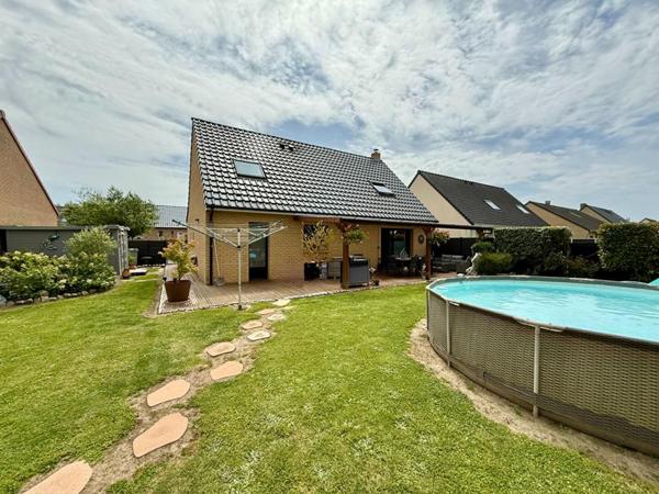 Maison individuelle,128M² au sol , 3 chambres, garage, jardin