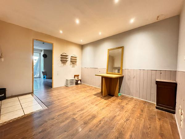 A VENDRE ENSEMBLE IMMOBILIER DE PLUS DE 350M² AVEC TERRAIN A FINIR DE RESTAURER.