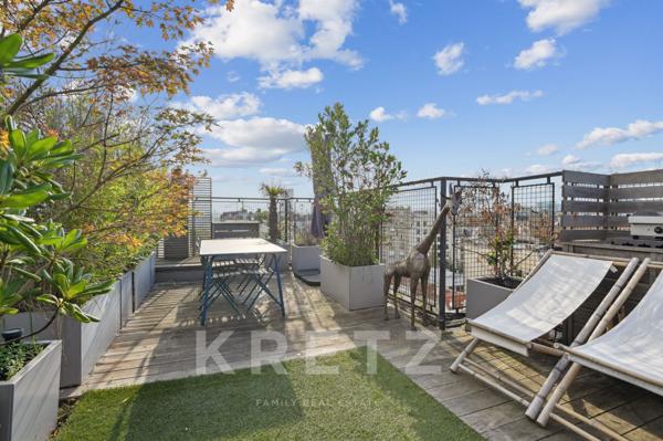 Duplex avec toit terrasse au dernier étage