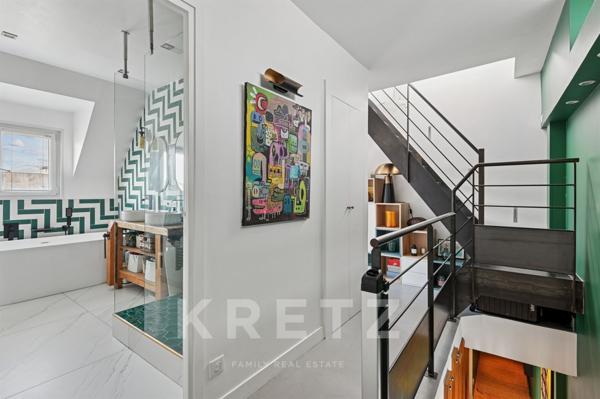 Duplex avec toit terrasse au dernier étage