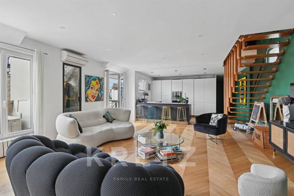 Duplex avec toit terrasse au dernier étage