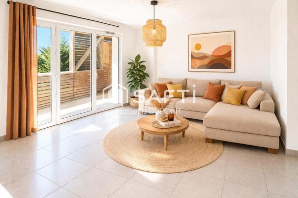 T2 balcon, parking, résidence sécurisée, ascenseur