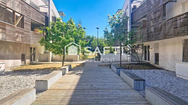 T2 balcon, parking, résidence sécurisée, ascenseur