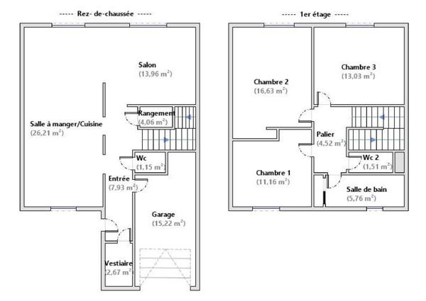 Maison 5 pièces - 105 m² Exclusivité efficity