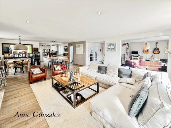 Saint Jean le Blanc, à 5 minutes d'Orleans dans un secteur privilégié et recherché à vendre grande maison familiale de 250 m2, 7 chambres, garage double, jardin clos avec piscine chauffée et abri