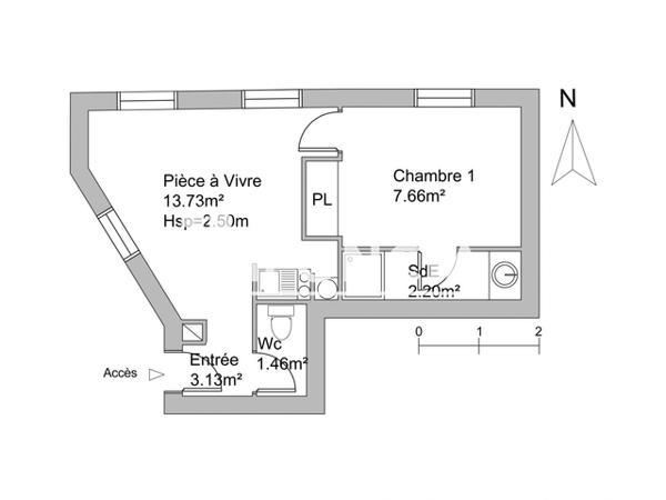 Location Appartement 2 pièces 28.18 m² - 3 RUE DE LA COMEDIE Niort 79000