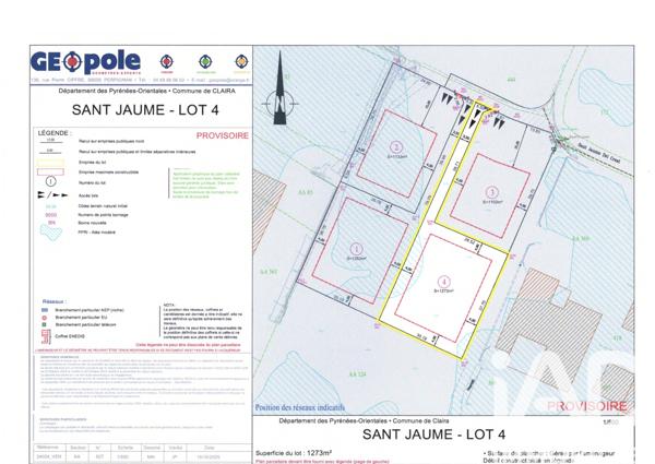 Terrain à vendre 1 273 m² Claira