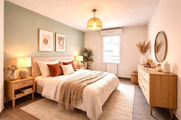 MARSEILLE 6ème, quartier Lodi , T2 de 44m2 avec Terrasse et possibilité place de parking privative en sous-sol.