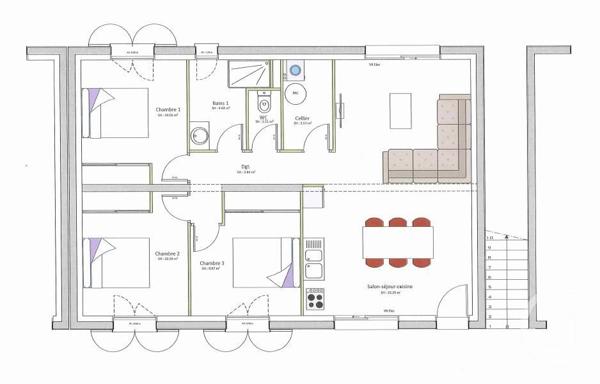 Appartement T4 à vendre  4 pièces - 76,90 m2 CHORGES - 05