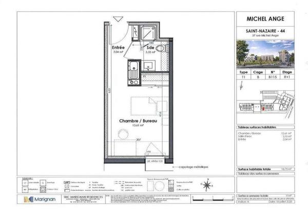 Appartement 1 pièce - 44600 Saint-Nazaire