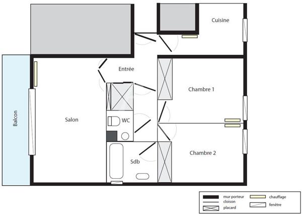 PUTEAUX/ Jean Jaurès - Appartement 3 pièces 64m² - 1 Balcon 5m² - 1 Cave - 1 Parking