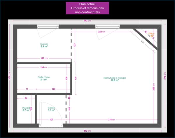 Studio 17m² // Villa Stendhal - 75020 // Métro GAMBETTA
