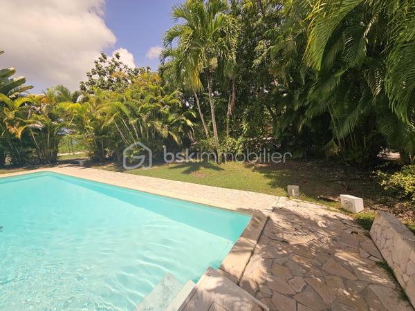 *** Exclusivité BSK Immobilier ***

🏡 Je vous propose à la vente une Maison avec vaste terrain plat et arboré à Saint-François, Guadeloupe
À seulement 3 minutes du Centre-Ville, des Plages, de la Marina, du Golf, des Commerces et des Centres Médicaux, cette propriété bénéficie d’une situation idéale : proche des axes routiers pour un accès rapide, tout en étant parfaitement au calme, sans nuisances.


Une maison familiale spacieuse de 226 m2 répartis de la façon suivante : 

•	110 m² habitables comprenant :
o	Un salon lumineux
o	Une cuisine
o	3 chambres
o	2 salles d’eau
o	Une pièce polyvalente (buanderie, local technique, bureau..)


De grands espaces extérieurs pour profiter du climat tropical.

•	116 m² d’annexes :
o	Garage fermé de 36 m²
o	Grande terrasse couverte de 57 m² pour vivre dedans dehors
o	Abri voitures de 22 m²

•	Terrain plat et arboré de 3 000 m² – un atout rare dans le secteur.

•	Très belle piscine au sel 10 × 5 m, idéale pour la détente et la convivialité.
•	Citerne tampon 2000 L – chauffe-eau solaire – panneaux solaires pour une quasi autonomie électrique.
•	Construction béton.
•	Rafraîchissement à prévoir pour la remettre au goût du jour.


Un bien à fort potentiel :
•	Terrain classé en zone U4 du PLU
•	Possibilité de :
o	Détachement de parcelle
o	Construire plusieurs gîtes ou bungalows
o	Ajouter une seconde maison

💡 Idéal pour :
•	Amateurs d’espace et de nature
•	Investisseurs souhaitant développer un projet touristique ou locatif
•	Familles cherchant un cadre de vie calme mais proche de tout

📍 Saint-François – Emplacement rare, terrain plat, grande piscine, multiples possibilités.

📞 Pour toute information ou visite, contactez moi dès maintenant !